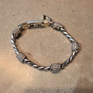 Signed Brighton Meridian Swarovski Crystal Accent Bracelet - 6083